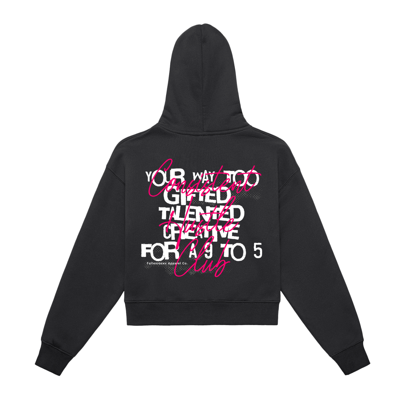 "Way Too Gifted" Cropped Hoodie